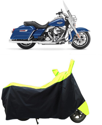 Coxtor Waterproof Two Wheeler Cover for Harley Davidson(Road King, Yellow)