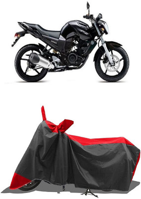 SUGASHRI Waterproof Two Wheeler Cover for Yamaha(FZ16, Red, Black)