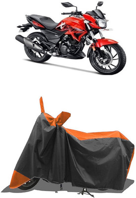 SUGASHRI Waterproof Two Wheeler Cover for Hero(Xtreme 200R, Orange, Black)