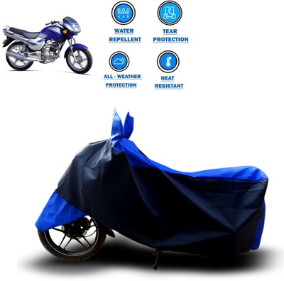 GOSHIV-car and bike accessories Two Wheeler Cover for TVS(Victor GLX, Blue)