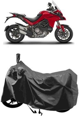 SUGASHRI Waterproof Two Wheeler Cover for Ducati(Multistrada, Grey)