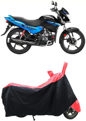 SK AUTO Two Wheeler Cover for Hero(Glamour i3s BS6, Red, Black)