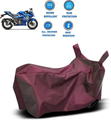 PAGORA Waterproof Two Wheeler Cover for Suzuki(Gixxer SF 250, Maroon)