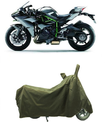 Coxtor Waterproof Two Wheeler Cover for Kawasaki(Ninja H2R, Gold)