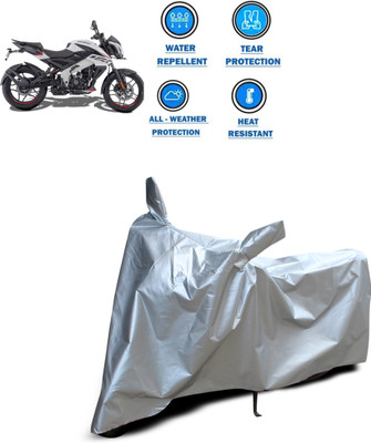 CODOKI Two Wheeler Cover for Bajaj(Pulsar 160 NS DTS-i, Silver)