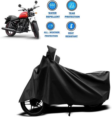 CODOKI Two Wheeler Cover for Royal Enfield(Thunderbird 350, Black)