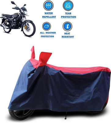 PAGORA Two Wheeler Cover for Bajaj(Platina 110 H-Gear, Red)