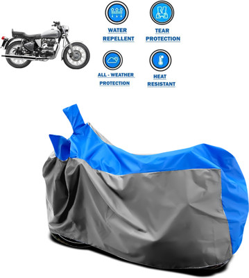 CODOKI Two Wheeler Cover for Royal Enfield(Electra Delux, Grey)