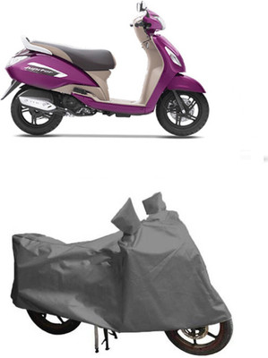 SK AUTO Waterproof Two Wheeler Cover for TVS(Jupiter, Grey)