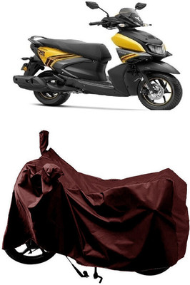 SUGASHRI Waterproof Two Wheeler Cover for Yamaha(Ray-ZR 125FI BS6, Maroon)