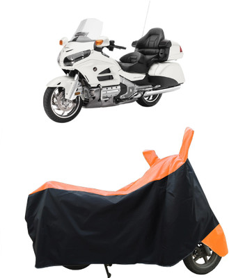 Coxtor Waterproof Two Wheeler Cover for Honda(Gold Wing GL1800, Orange)