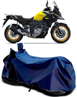 SK AUTO Two Wheeler Cover for Suzuki(V-Strom 650 XT, Blue)