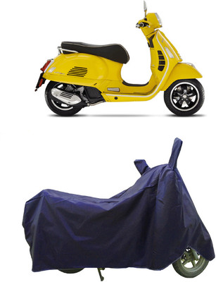 Coxtor Waterproof Two Wheeler Cover for Vespa(GTS Super 125 BS6, Blue)