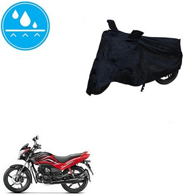 MMSSTAR Waterproof Two Wheeler Cover for Honda(Passion Xpro, Black)