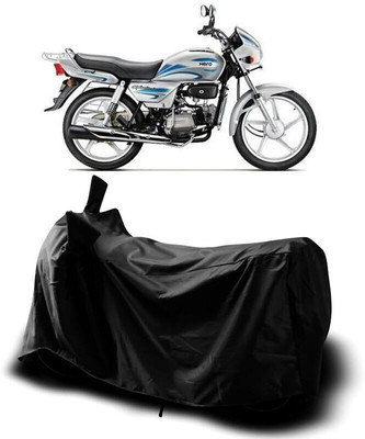 SK AUTO Two Wheeler Cover for Hero(Splendor Plus, Black)