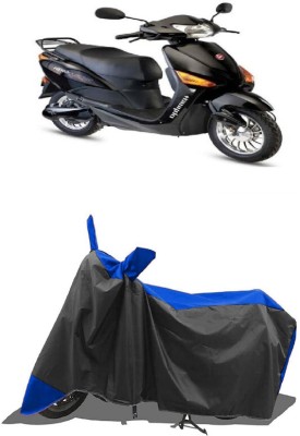 SUGASHRI Waterproof Two Wheeler Cover for Hero(Electric Optima DX, Blue, Black)