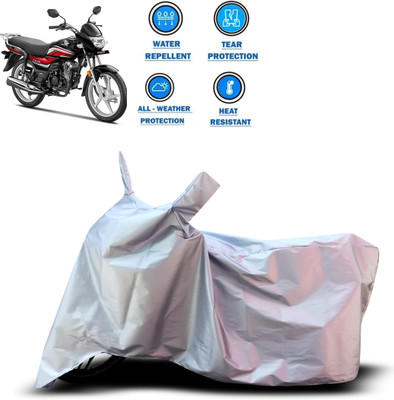 PAGORA Two Wheeler Cover for Honda(CD 110 Dream, Silver)