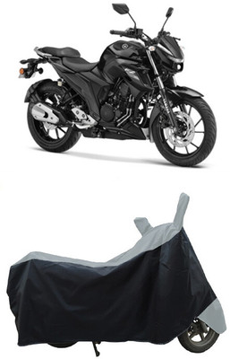 Coxtor Waterproof Two Wheeler Cover for Yamaha(FZ 25, Grey, Black)