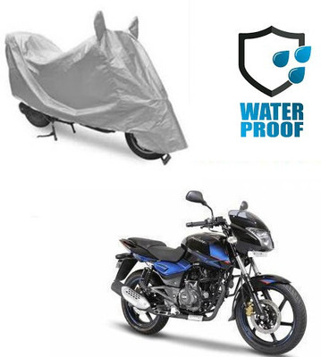 SK AUTO Waterproof Two Wheeler Cover for Bajaj(Pulsar 150 DTS-i, Silver)