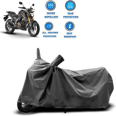 GOSHIV-car and bike accessories Two Wheeler Cover for Honda(Grey)