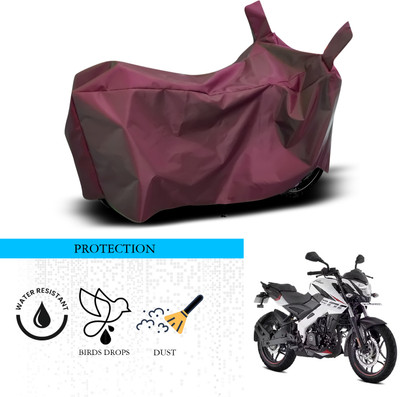 ANTHUB Waterproof Two Wheeler Cover for Bajaj(Pulsar NS 200, Maroon)
