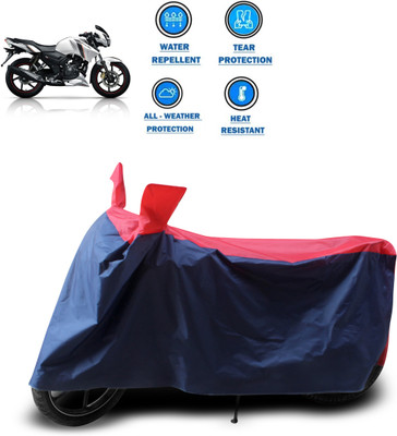 CODOKI Two Wheeler Cover for TVS(Apache 150, Red)