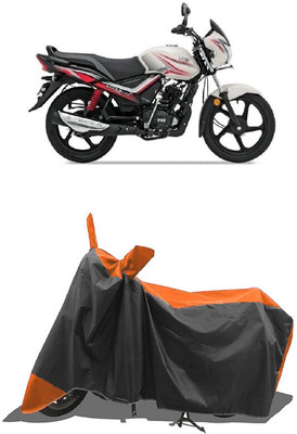 SUGASHRI Waterproof Two Wheeler Cover for TVS(Star City, Orange, Black)