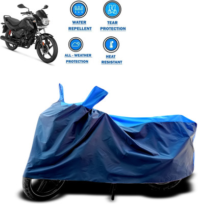 CODOKI Two Wheeler Cover for Hero(Passion Plus, Blue)