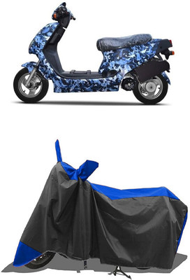 SUGASHRI Waterproof Two Wheeler Cover for Hero(Electric AXLHE-20 BS6, Blue, Black)