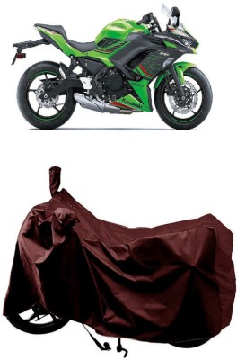 SUGASHRI Waterproof Two Wheeler Cover for Kawasaki(Ninja 650 BS6, Maroon)