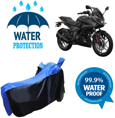 Mdstar Waterproof Two Wheeler Cover for Bajaj(Pulsar 220F, Multicolor)