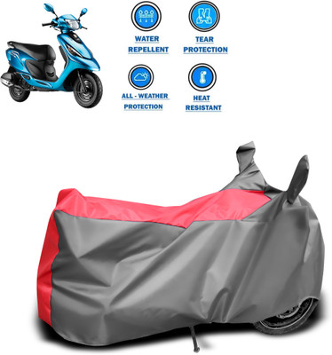 CODOKI Two Wheeler Cover for TVS(Scooty Zest 110, Grey)