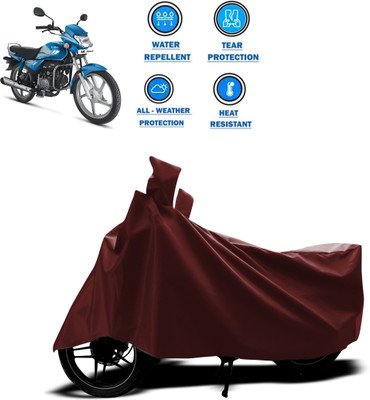 CODOKI Waterproof Two Wheeler Cover for Hero(HF Deluxe Eco, Maroon)