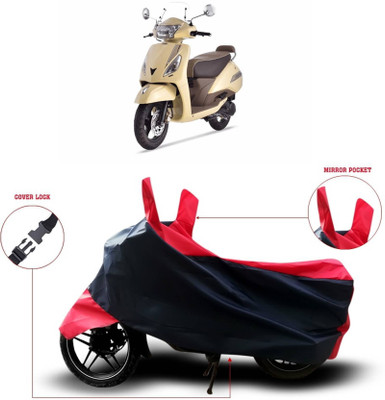 SK AUTO Two Wheeler Cover for TVS(Jupiter classic, Red)