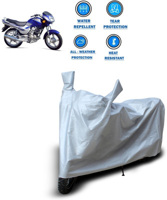CODOKI Two Wheeler Cover for TVS(Victor GLX, Silver)