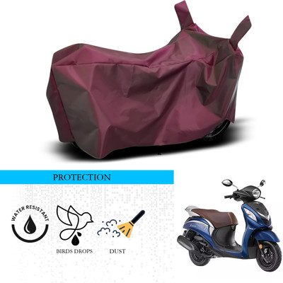 GOSHIV-car and bike accessories Waterproof Two Wheeler Cover for Yamaha(Fascino, Maroon)