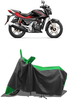 SUGASHRI Waterproof Two Wheeler Cover for Honda(CBZ Extreme, Green, Black)