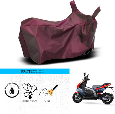 ANTHUB Waterproof Two Wheeler Cover for TVS(Creon, Maroon)
