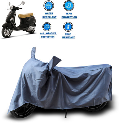 CODOKI Two Wheeler Cover for Piaggio(Vespa LX, Grey)