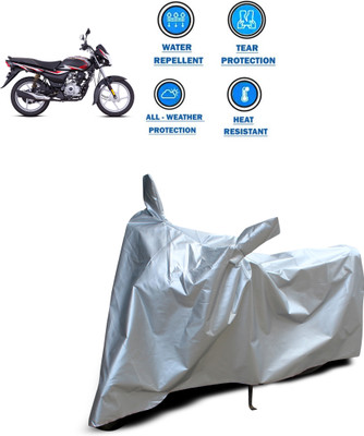 CODOKI Two Wheeler Cover for Bajaj(ComforTec, Silver)