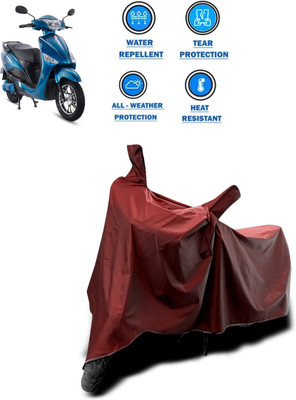 CODOKI Waterproof Two Wheeler Cover for Hero(Electric Optima, Maroon)