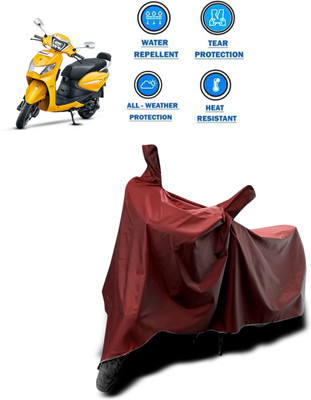 PAGORA Waterproof Two Wheeler Cover for Hero(Pleasure, Maroon)