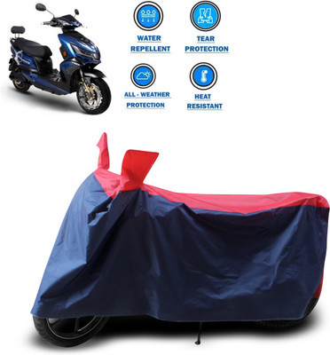 CODOKI Two Wheeler Cover for Okinawa(Praise, Red)