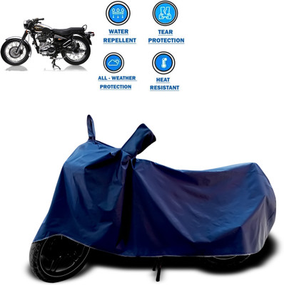 CODOKI Two Wheeler Cover for Royal Enfield(Electra 4S, Blue)