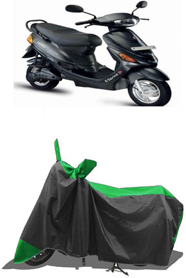 SUGASHRI Waterproof Two Wheeler Cover for Hero(E Sprint, Green, Black)