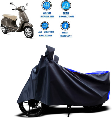 PAGORA Two Wheeler Cover for Piaggio(Vespa VXL, Blue)