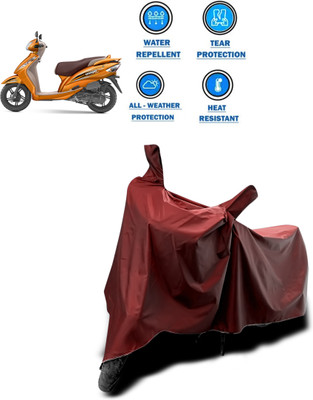 PAGORA Waterproof Two Wheeler Cover for TVS(Wego, Maroon)