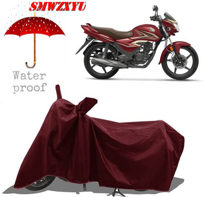 smwzxyu Waterproof Two Wheeler Cover for Honda(Maroon)