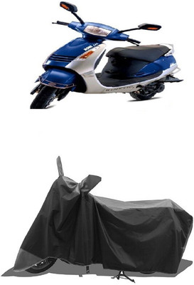 SUGASHRI Waterproof Two Wheeler Cover for Kinetic(Nova EX, Grey, Black)