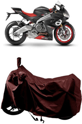 SUGASHRI Waterproof Two Wheeler Cover for Aprilia(RS 660 BS6, Maroon)